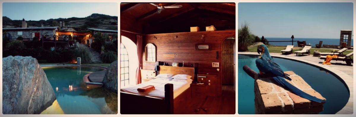 Vila Delenia na ilha Aegean, Grécia