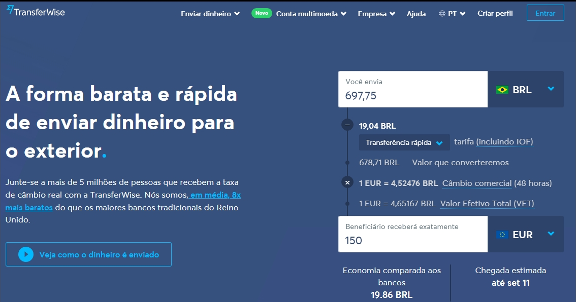 Como enviar dinheiro para o exterior sem pagar altas taxas 